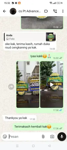 Testimonial Papan Bunga Pernikahan mulyajaya