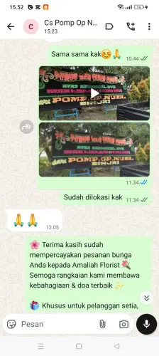 Testimonial Papan Bunga mulyajaya