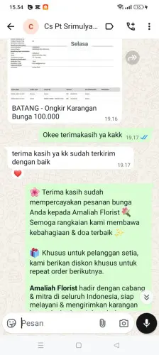 Testimonial Papan Bunga mulyajaya