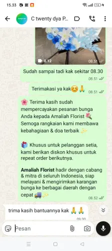 Testimonial Standing Flower mulyajaya