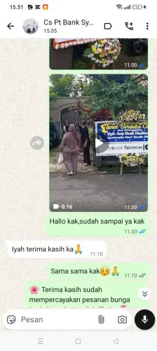 Testimonial Papan Bunga mulyajaya